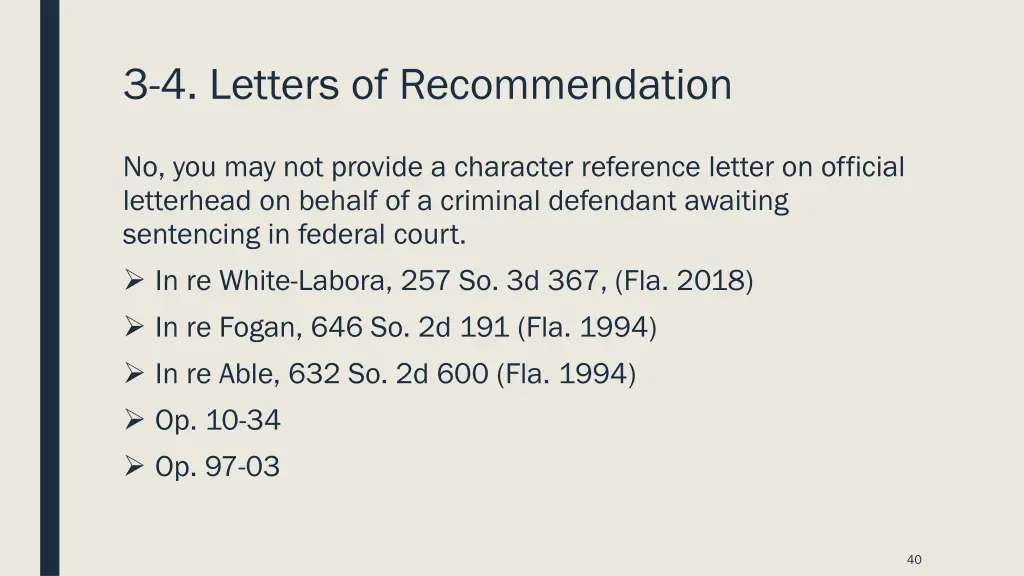 3 4 letters of recommendation