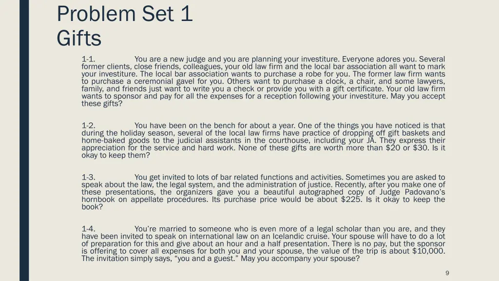 problem set 1 gifts 1 1 former clients close