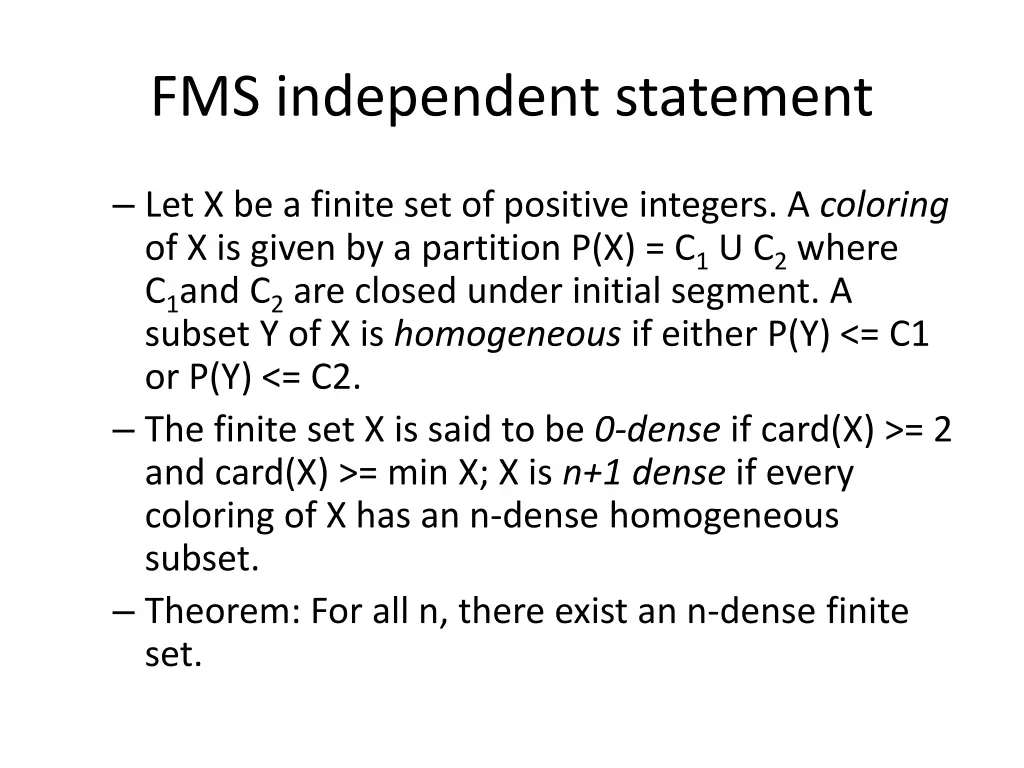 fms independent statement