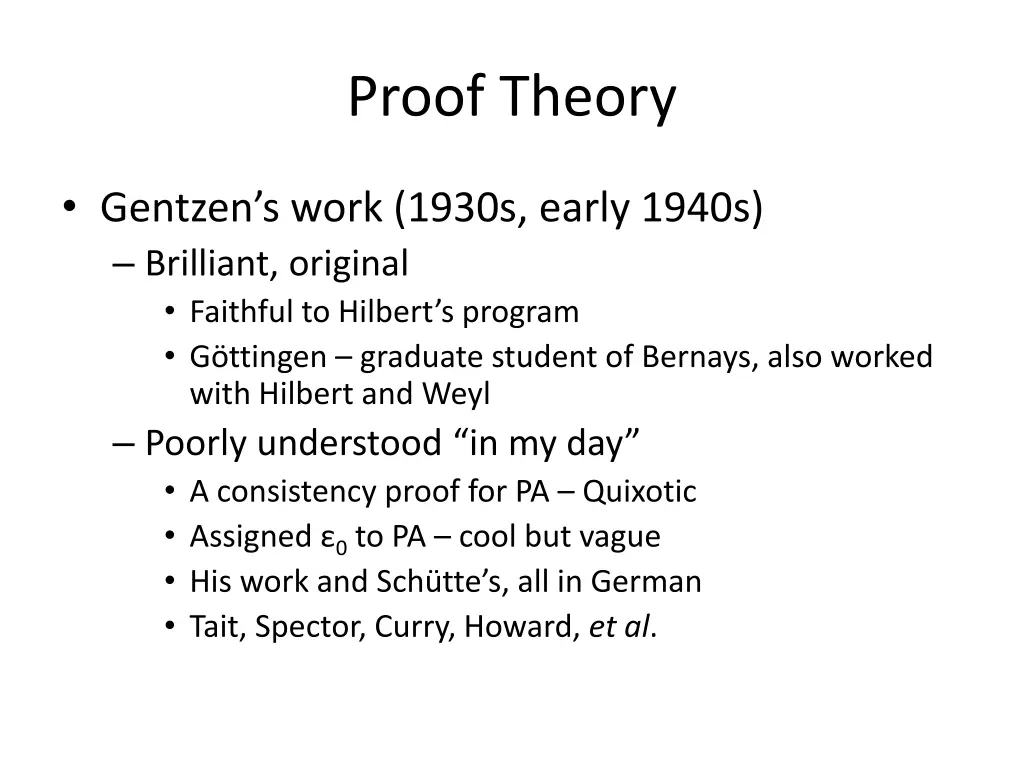 proof theory