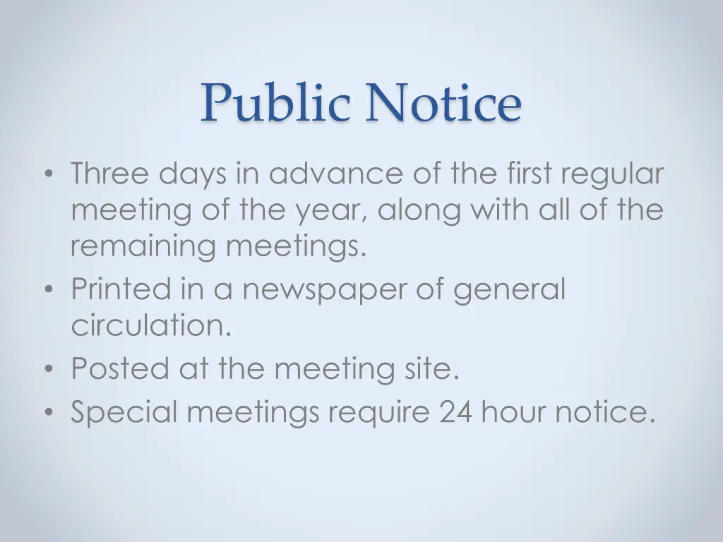 public notice