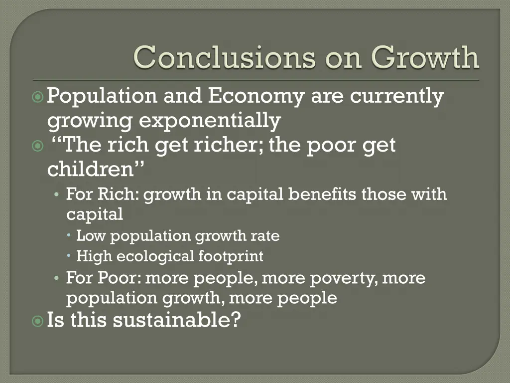 population and economy are currently growing