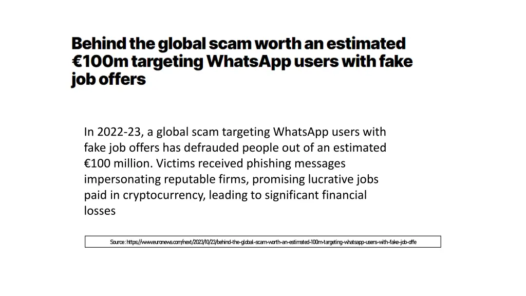 in 2022 23 a global scam targeting whatsapp users