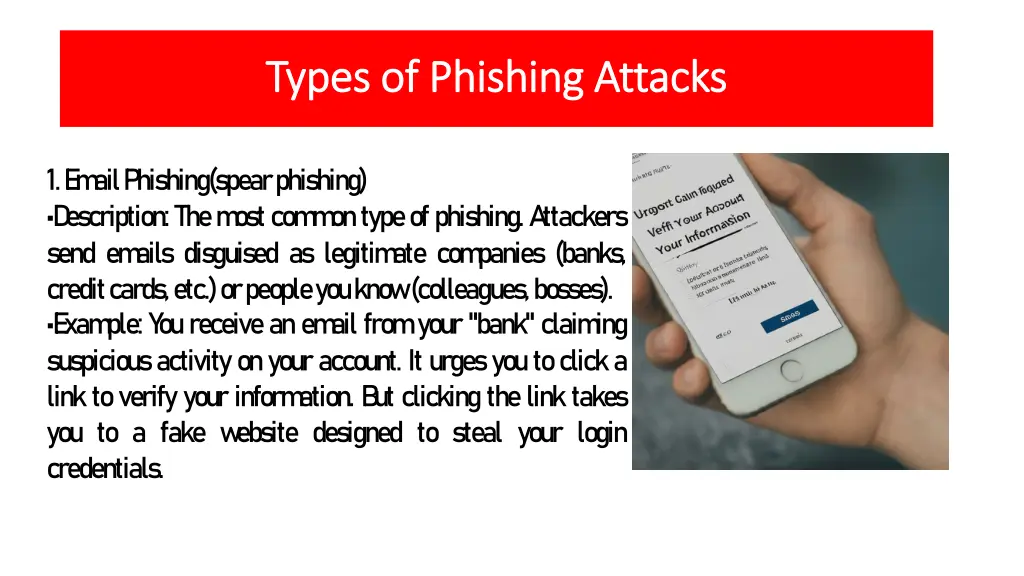 types of phishing attacks types of phishing