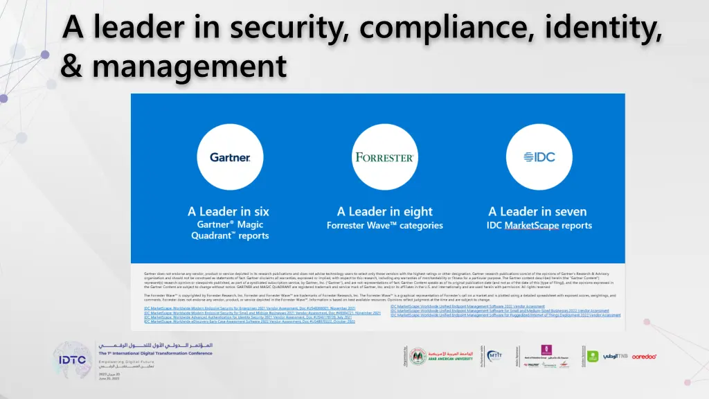 a leader in security compliance identity