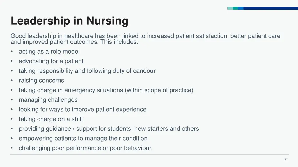 leadership in nursing 1