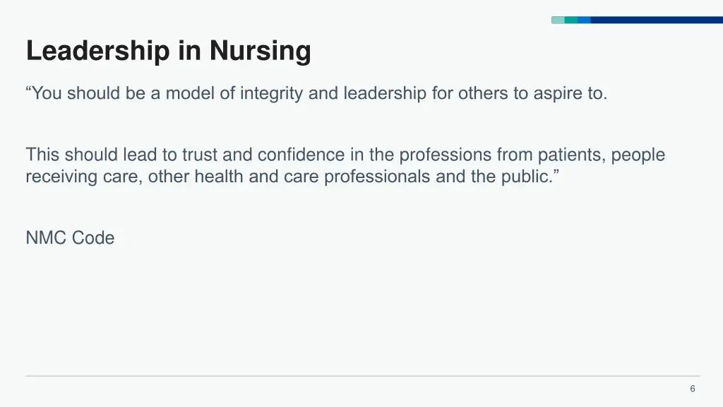 leadership in nursing