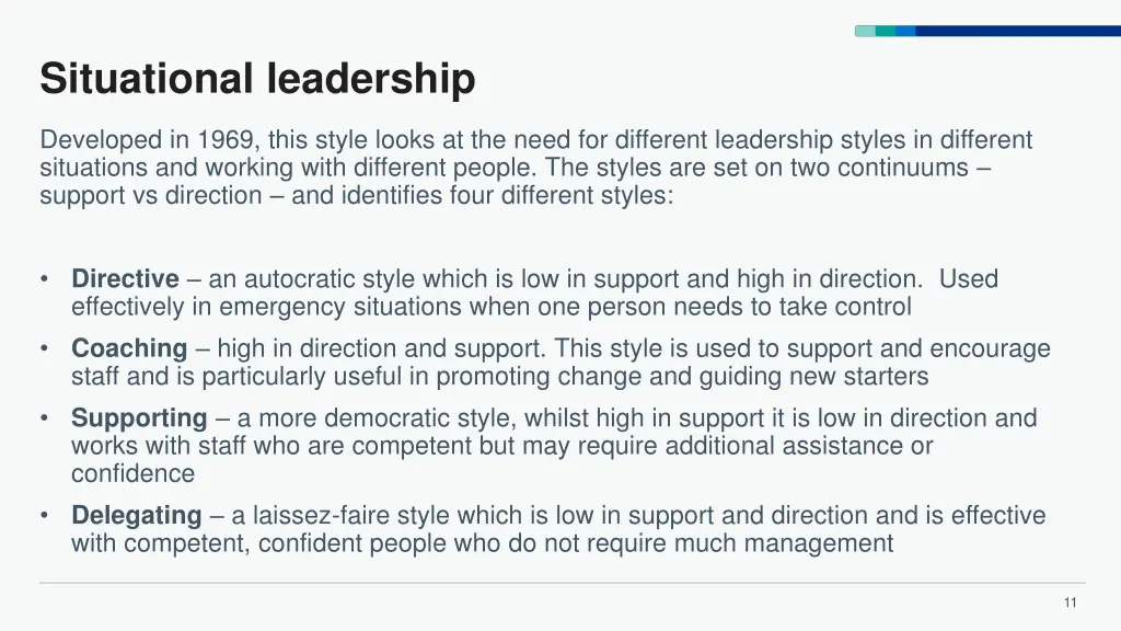 situational leadership