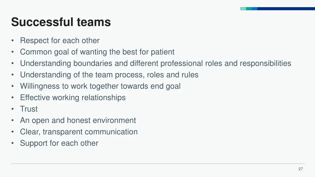 successful teams