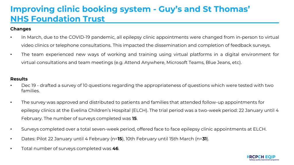 improving clinic booking system 1