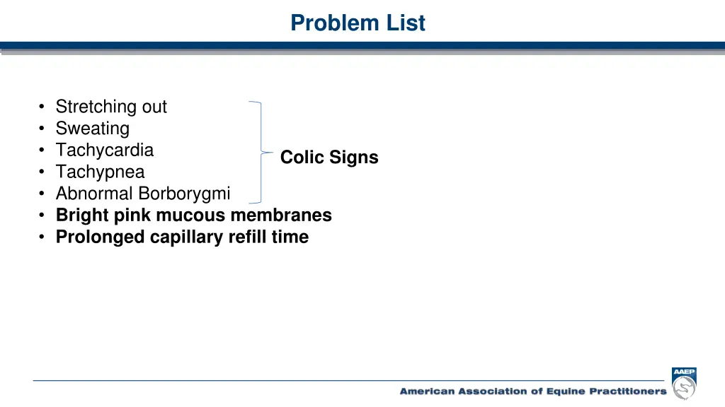 problem list