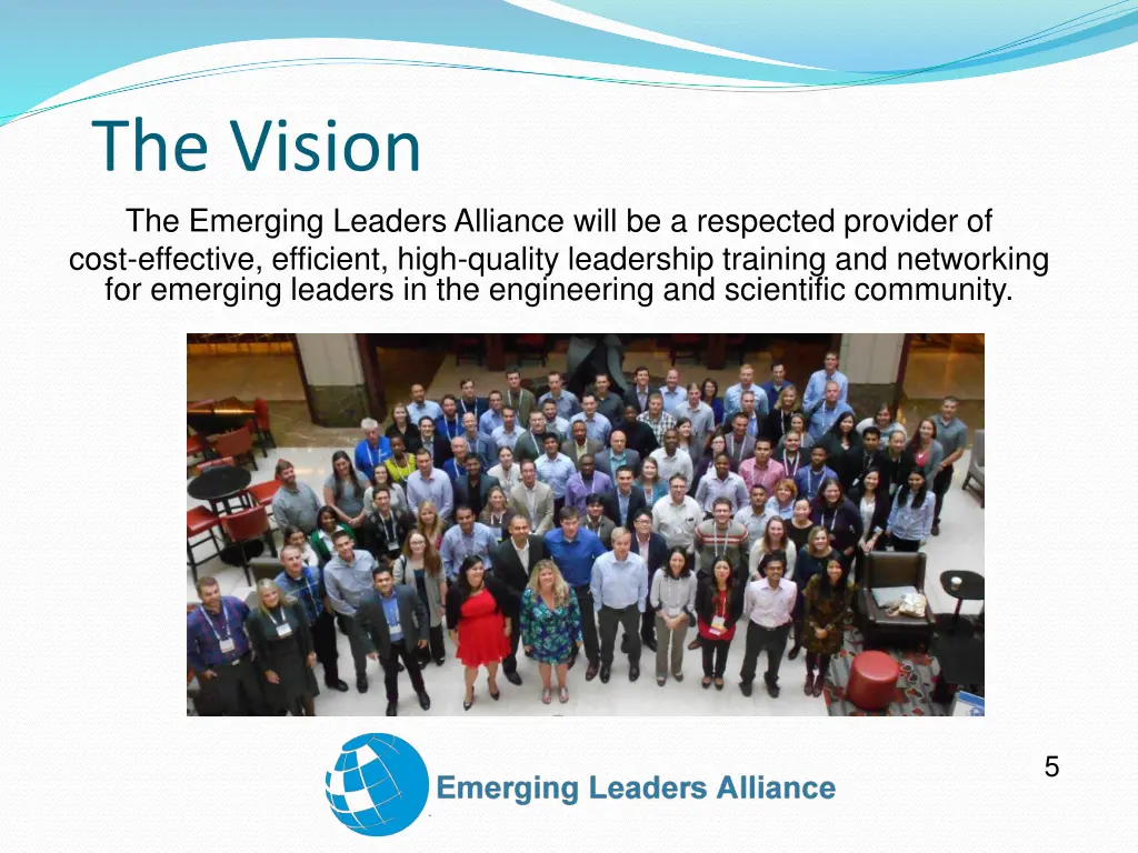 the vision the emerging leaders alliance will