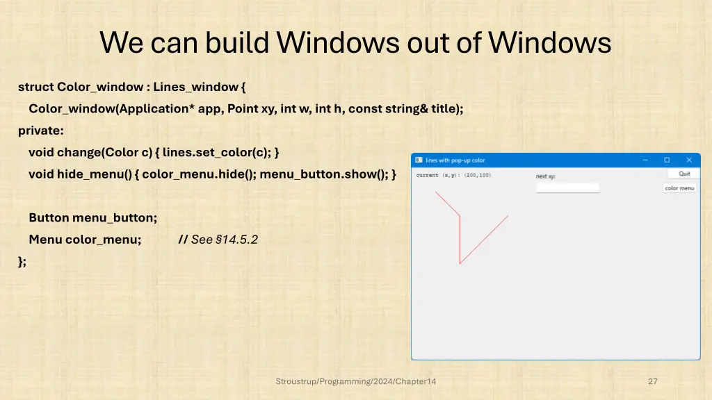 we can build windows out of windows