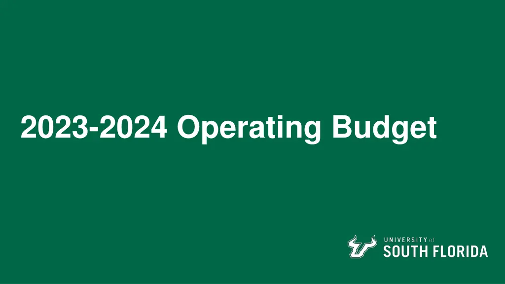 2023 2024 operating budget