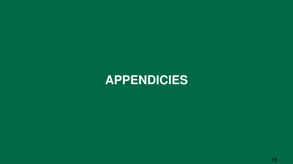 appendicies