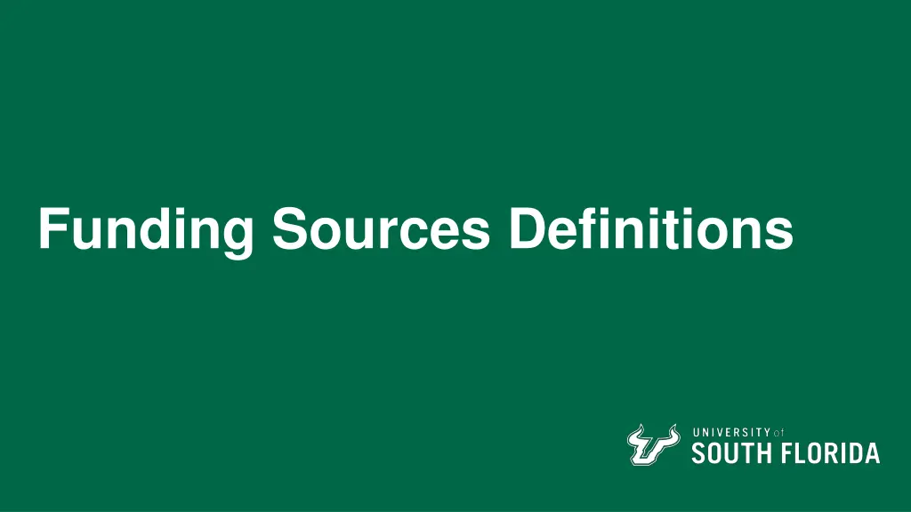 funding sources definitions