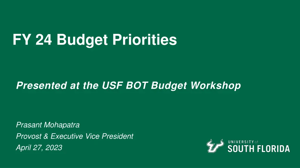 fy 24 budget priorities