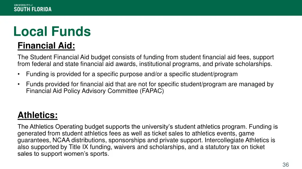 local funds financial aid the student financial