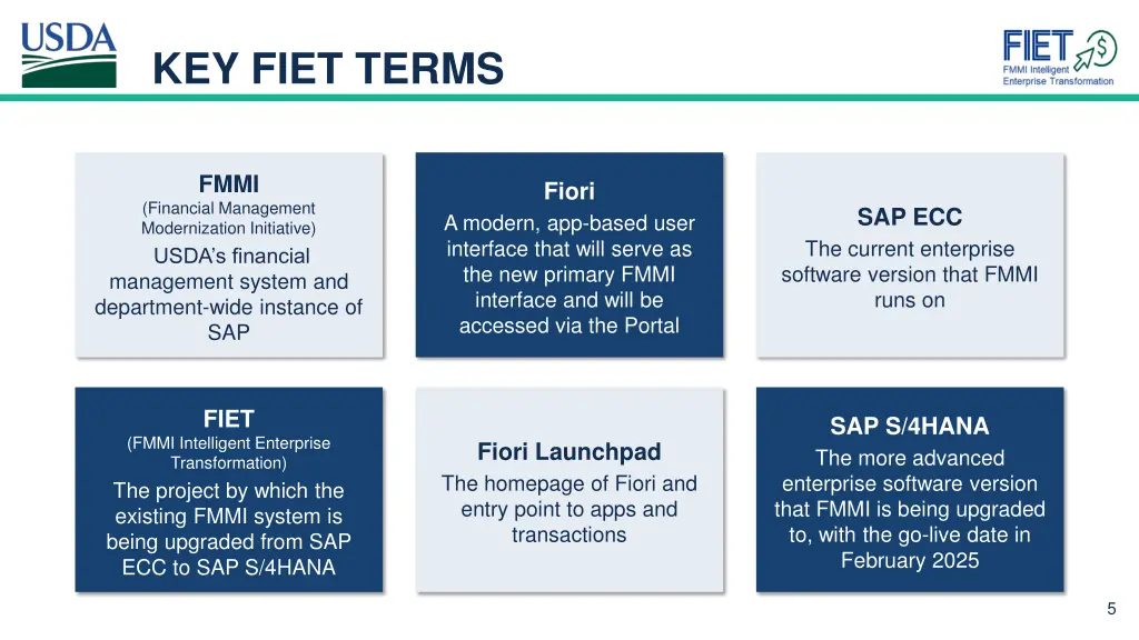 key fiet terms