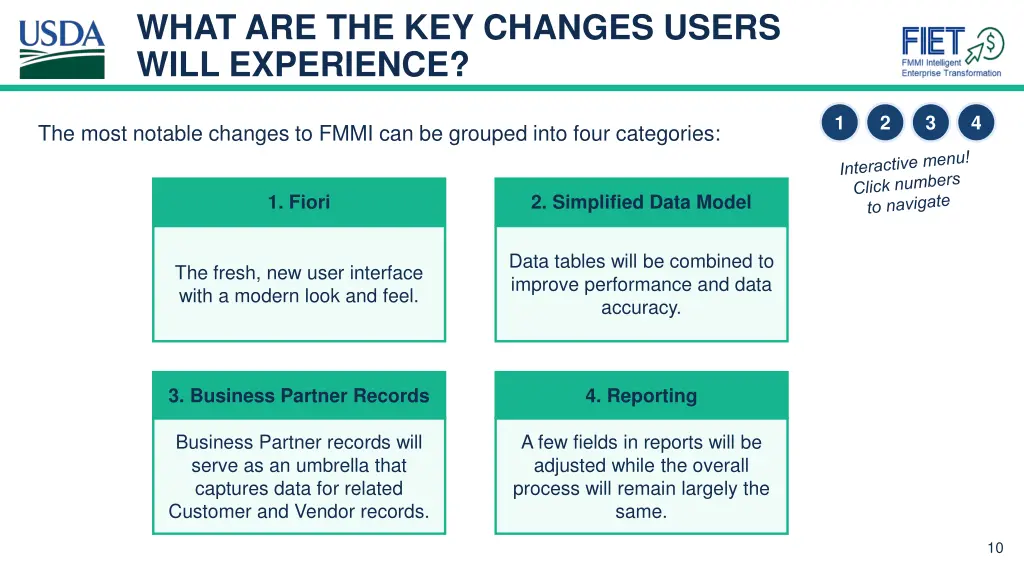 what are the key changes users will experience