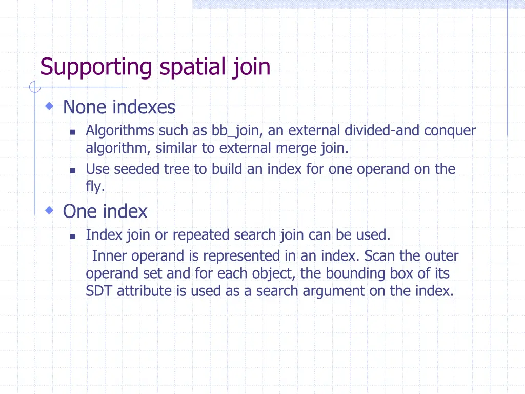 supporting spatial join 1