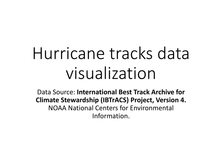 hurricane tracks data visualization