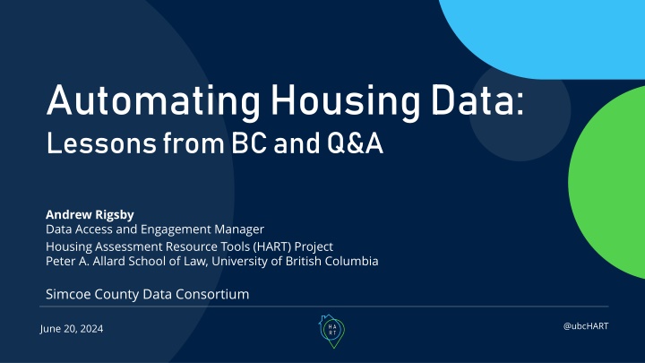 automating housing data lessons from bc and q a