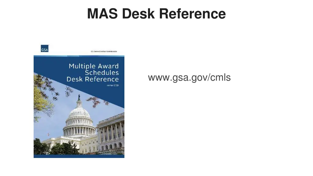 mas desk reference