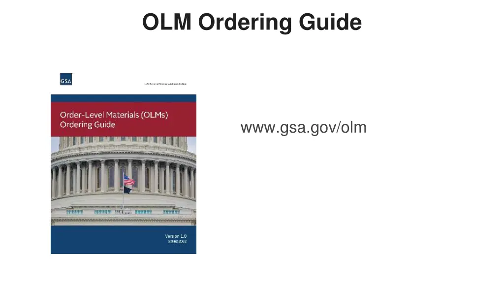 olm ordering guide