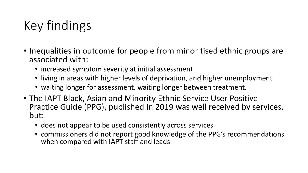 key findings 1