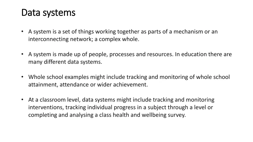 data systems data systems