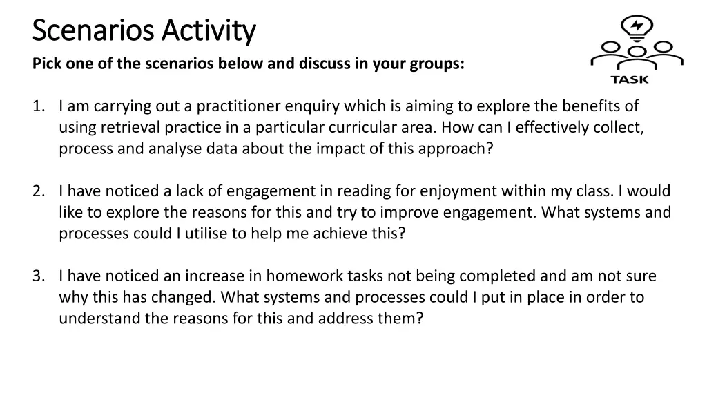 scenarios activity scenarios activity pick