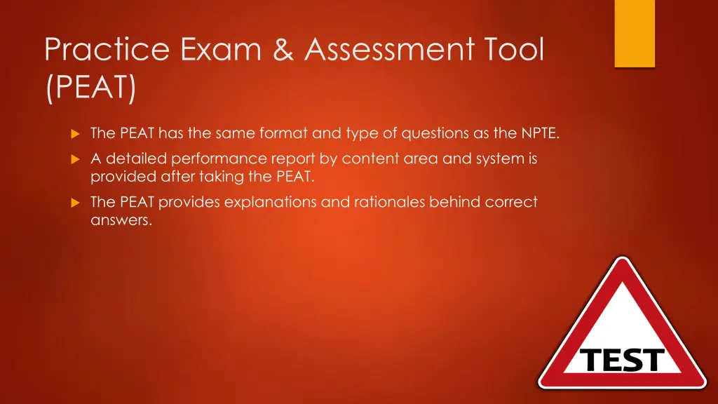 practice exam assessment tool peat