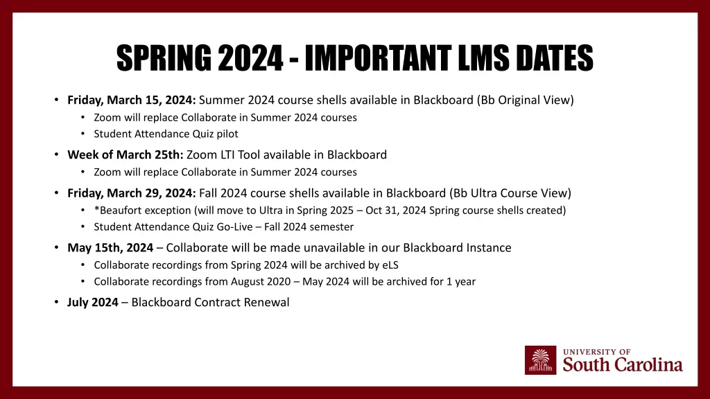 spring 2024 important lms dates