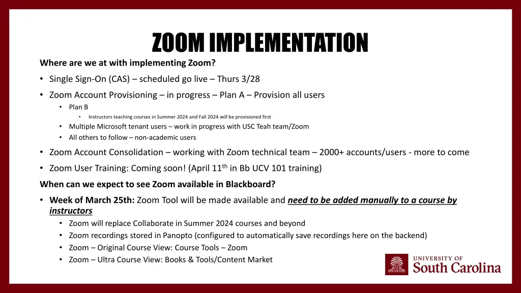 zoom implementation