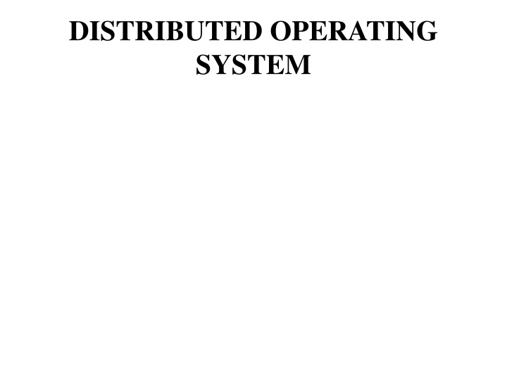 distributed operating system