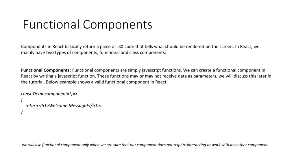 functional components