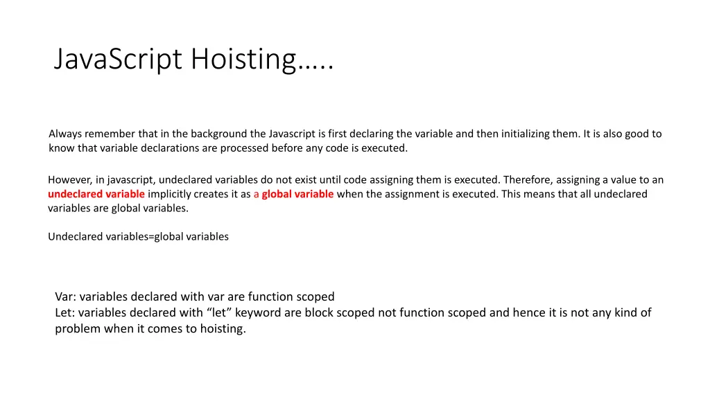 javascript hoisting 1