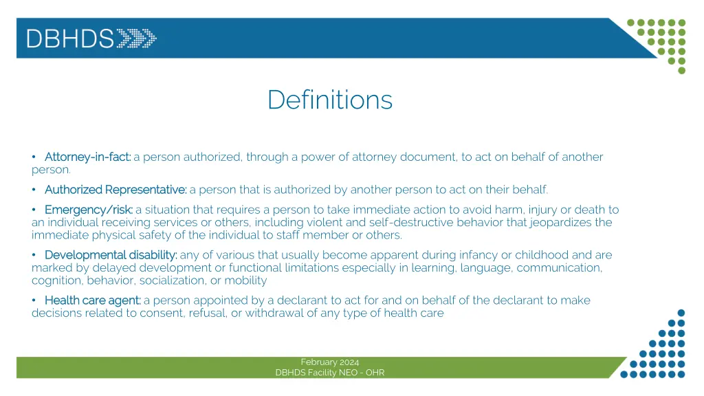 definitions