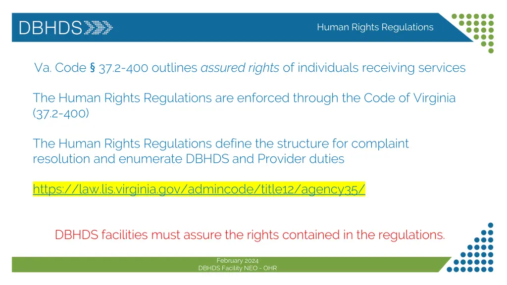 human rights regulations