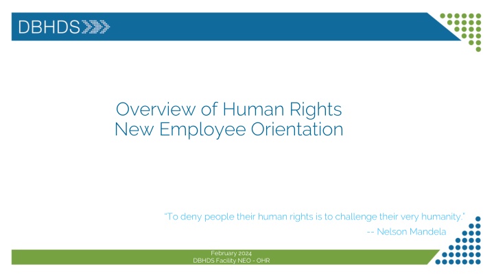 overview of human rights new employee orientation