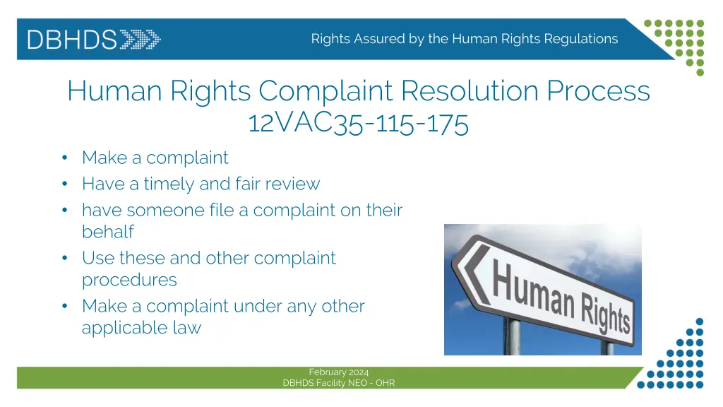 rights assured by the human rights regulations 12