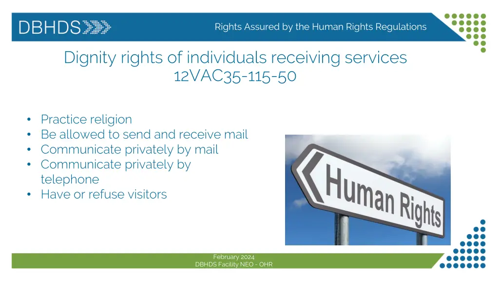 rights assured by the human rights regulations 4