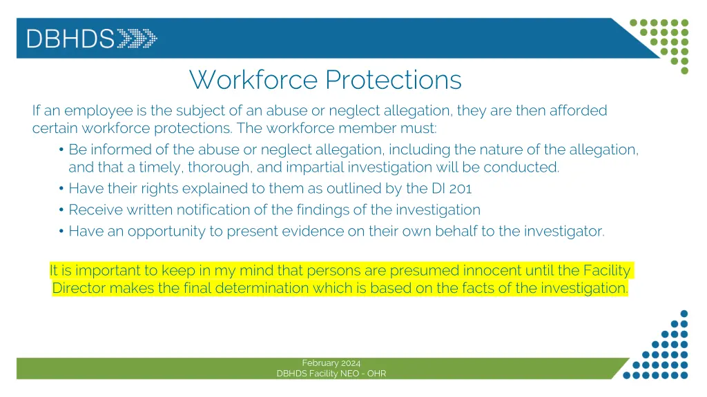 workforce protections