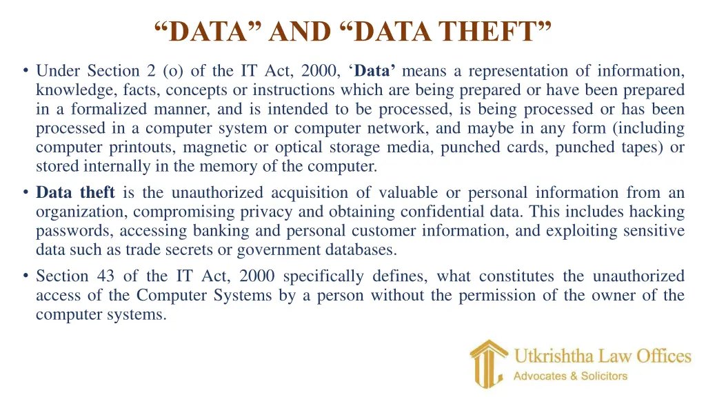 data and data theft