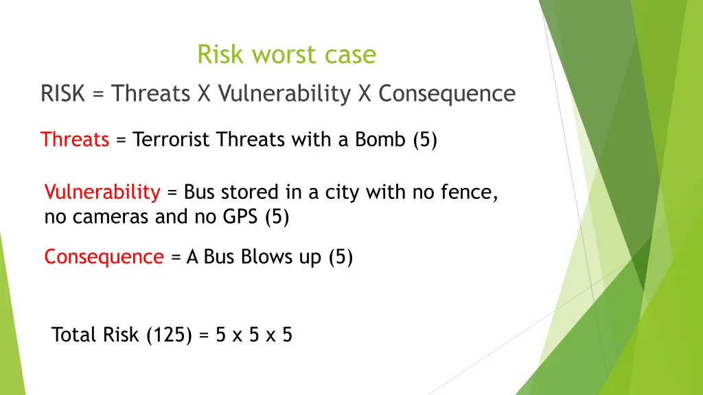 risk worst case