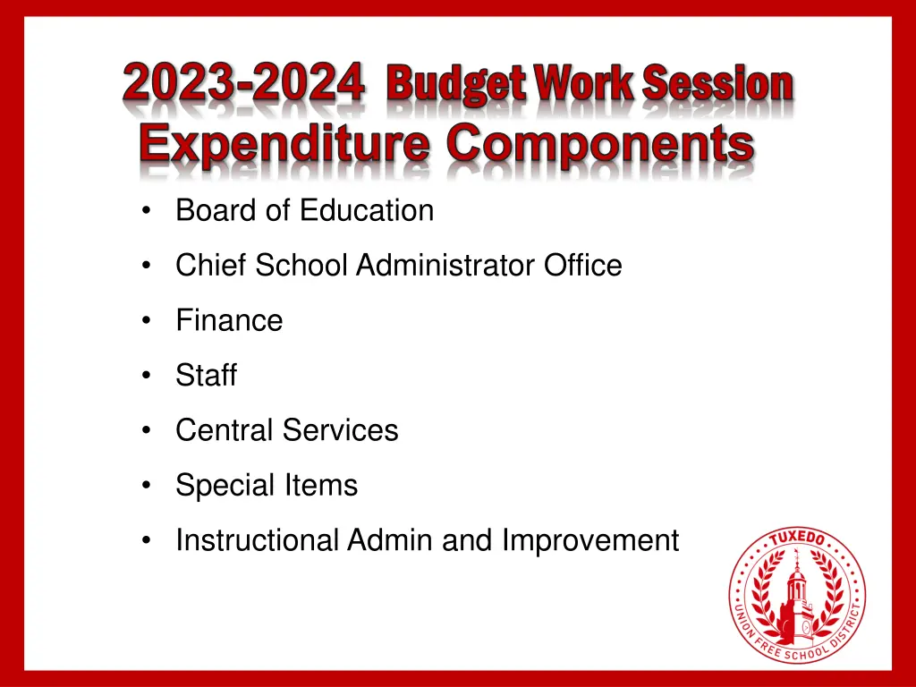 2023 2024 budget work session budget work session