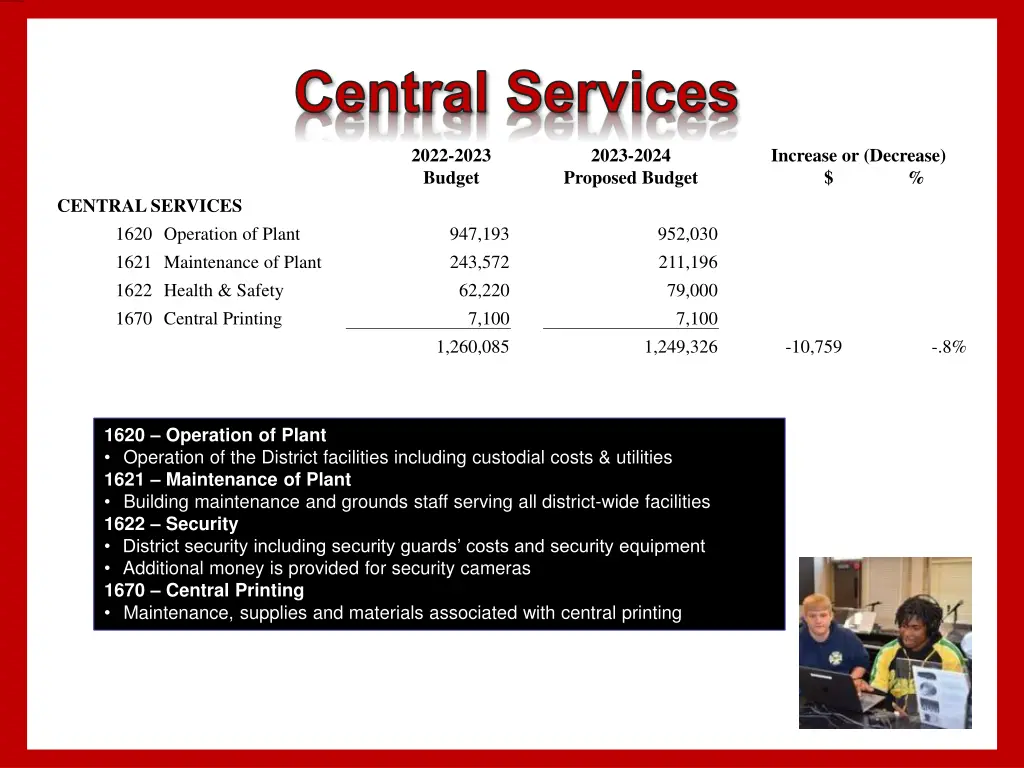 central services