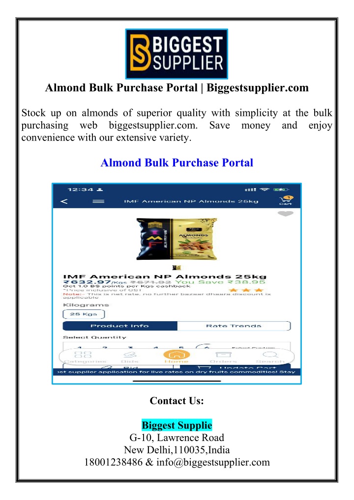 almond bulk purchase portal biggestsupplier com