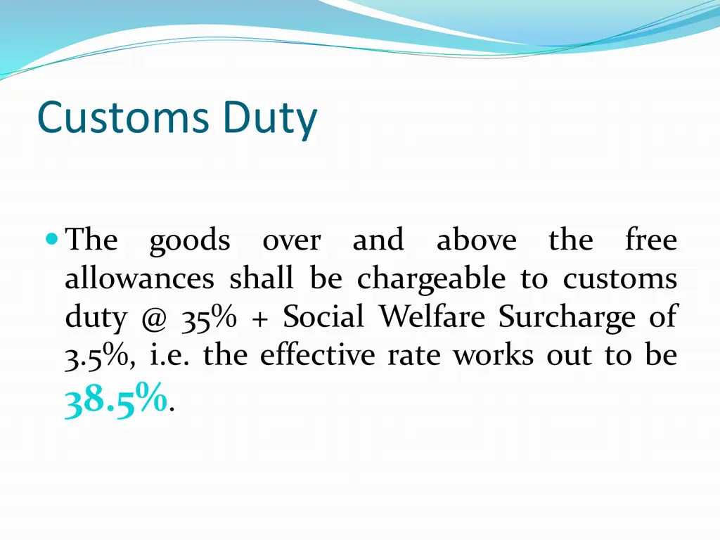 customs duty